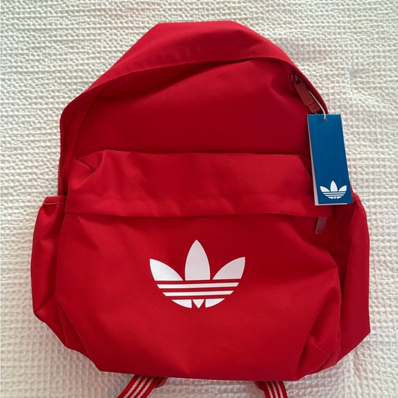 Adidas Scarlet Red Backpack with White Logo - Picture 1 of 4